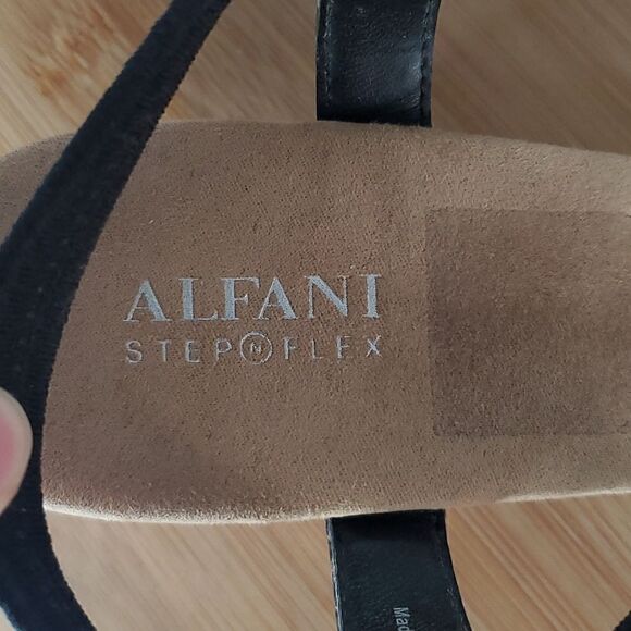 Alfani Women's Step 'N Flex Strappy Voyage Wedge Sandals Snakeskin Print Size 10 - Picture 7 of 11